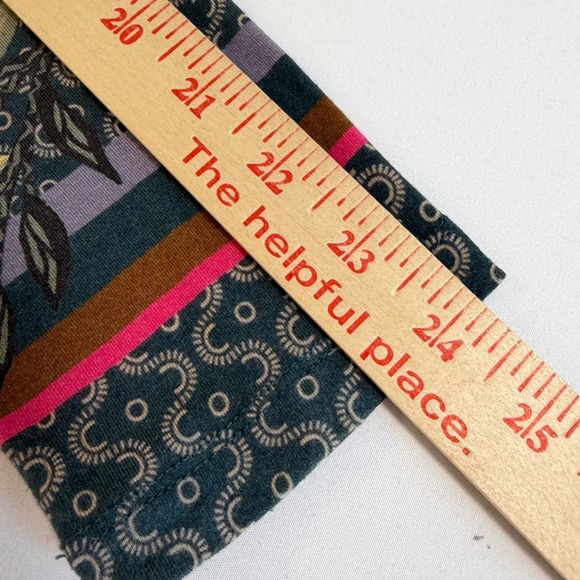 Johnny Was Womens Aran Flower Favorite Swing Tee Top Long Sleeve Medium V-Neck - Picture 13 of 14